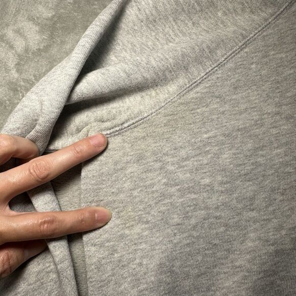 American Eagle Hoodie Women Size M Gray Pullover Preppy Academia AEO Est 77 Y2K - Picture 10 of 14